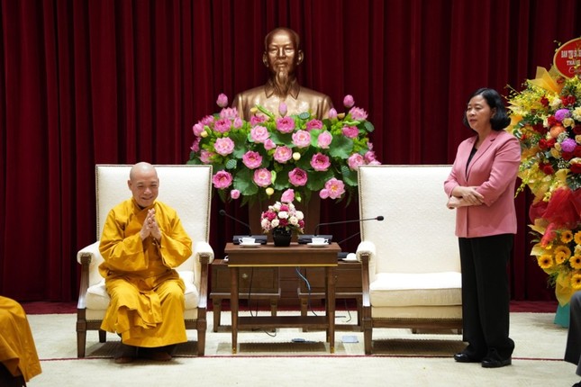 Bí thư Thành ủy Hà Nội Bùi Thị Minh Hoài phát biểu