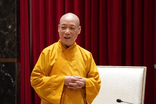 Hòa thượng Thích Bảo Nghiêm phát biểu chúc mừng