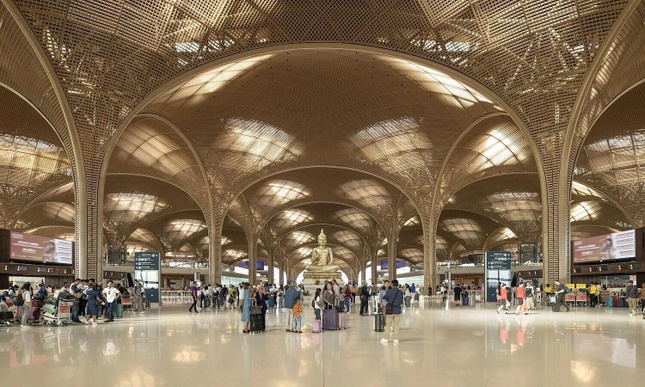 Sân bay quốc tế Techo nằm cách trung tâm Phnom Penh 30km, được xem là bước đi chiến lược nhằm thúc đẩy phát triển du lịch và đầu tư tại khu vực phía nam Sân bay quốc tế Techo nằm cách trung tâm Phnom Penh 30km, được xem là bước đi chiến lược nhằm thúc đẩy phát triển du lịch và đầu tư tại khu vực phía nam