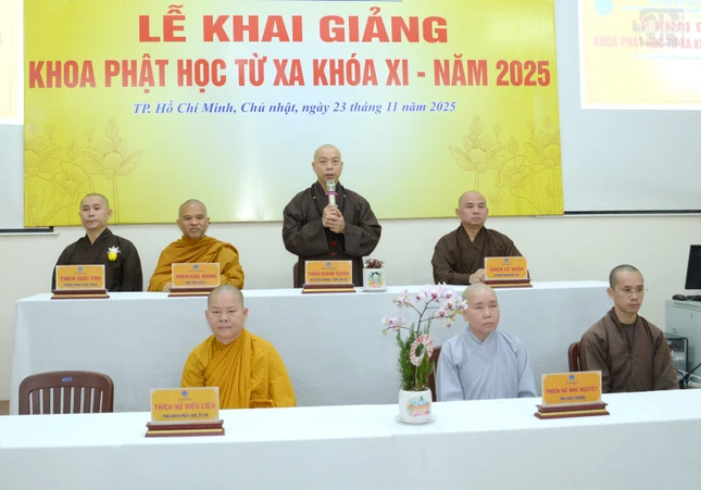 Thượng tọa Thích Quang Thạnh phát biểu chỉ đạo