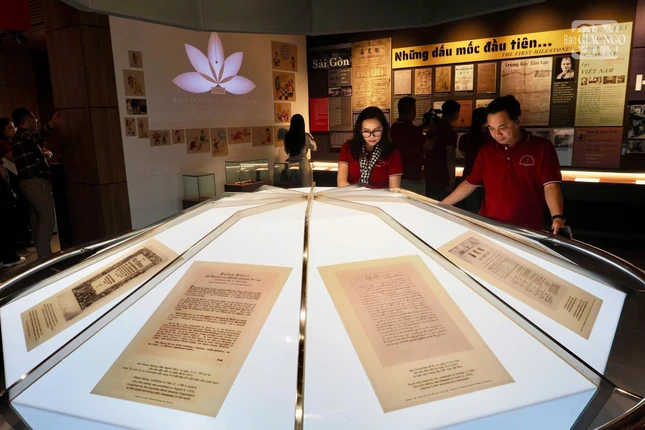 Không gian trưng bày cô đọng, hiện đại tại Bảo tàng Báo chí Việt Nam