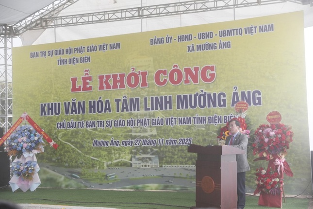 Phó Chủ tịch UBND tỉnh Điện Biên Vừ A Bằng phát biểu