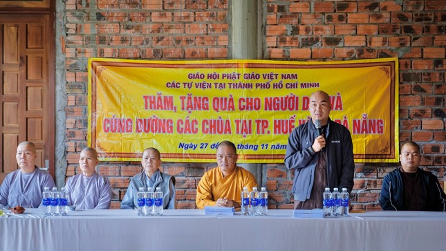 Đại đức Thích Quảng Hậu phát biểu