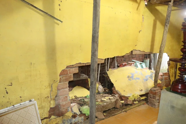 Hậu tổ chùa Long Uyên bị đổ