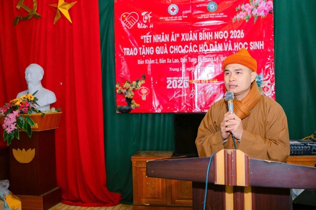 Đại đức Thích Nguyên Phước phát biểu