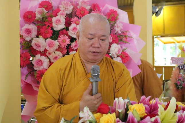 Thượng tọa Thích Tâm Khiết phát biểu khai mạc