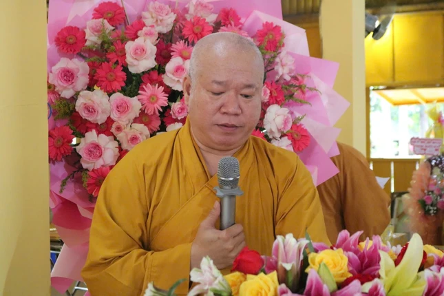 Thượng tọa Thích Tâm Khiết phát biểu khai mạc