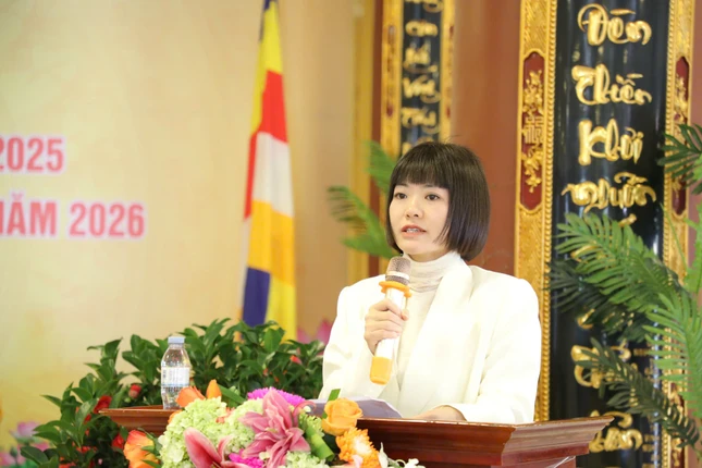 Bà Trần Thị Thanh Huyền phát biểu Bà Trần Thị Thanh Huyền phát biểu