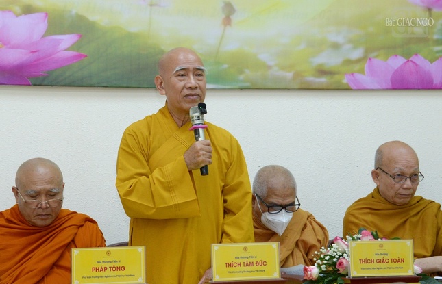 Hòa thượng Thích Tâm Đức phát biểu khai mạc