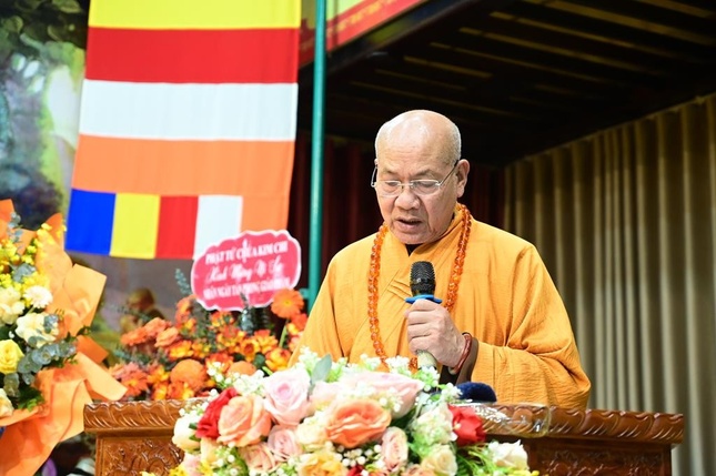 Hòa thượng Thích Quảng Tùng phát biểu khai mạc