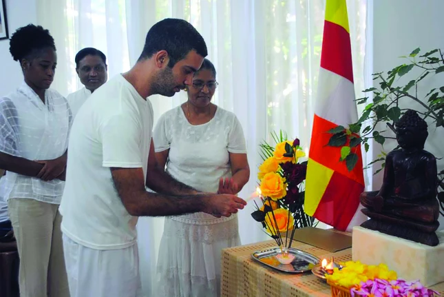 Phật tử ở Cuba trong một buổi lễ