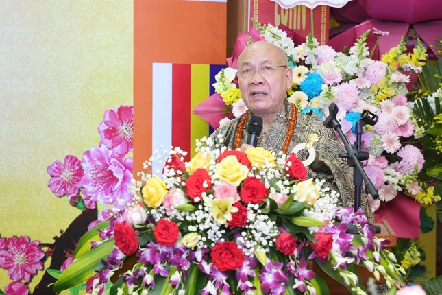 Hòa thượng Thích Quảng Tùng phát biểu khai mạc Hòa thượng Thích Quảng Tùng phát biểu khai mạc