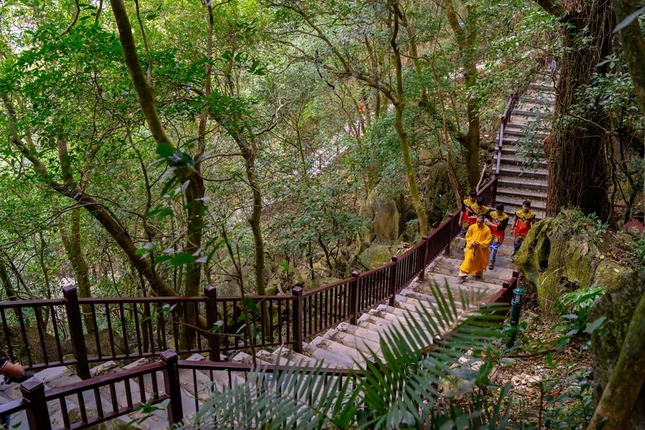 Đường lên đỉnh núi Thần Đinh