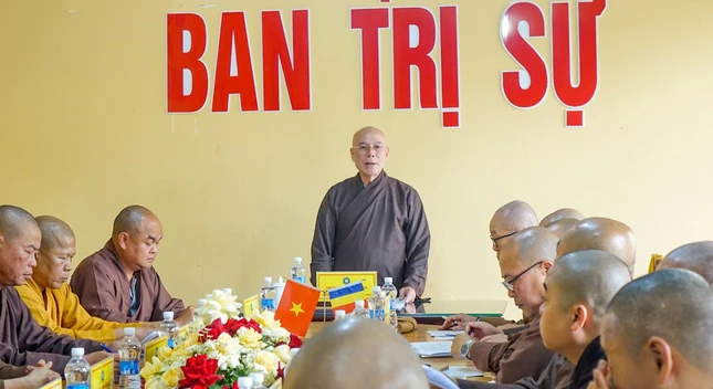 Thượng tọa Thích Nhuận Bảo phát biểu khai mạc Thượng tọa Thích Nhuận Bảo phát biểu khai mạc