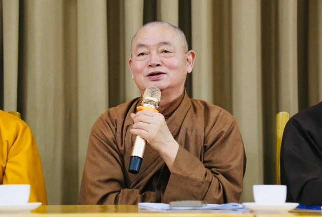 Thượng tọa Thích Thanh Hòa phát biểu Thượng tọa Thích Thanh Hòa phát biểu