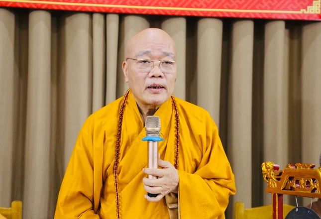 Hòa thượng Thích Thanh Hiện phát biểu khai mạc Hòa thượng Thích Thanh Hiện phát biểu khai mạc