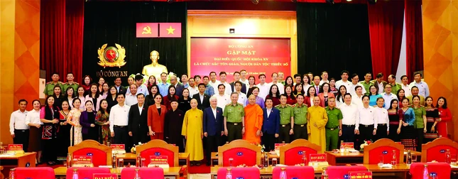 Bộ Công an tổ chức gặp mặt các đại biểu Quốc hội là chức sắc tôn giáo và người dân tộc thiểu số năm 2022