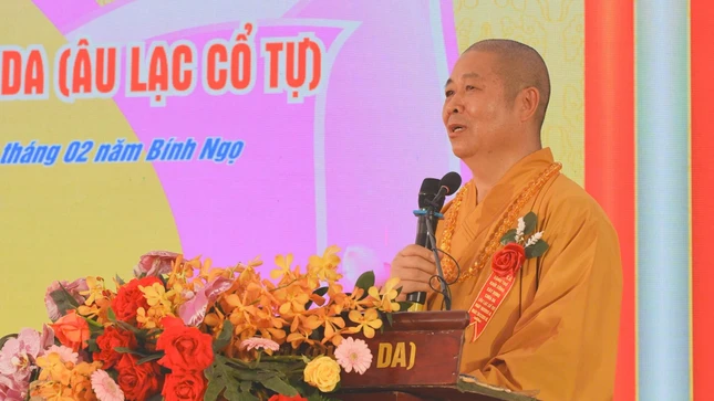 Hòa thượng Thích Thọ Lạc phát biểu khai mạc Hòa thượng Thích Thọ Lạc phát biểu khai mạc