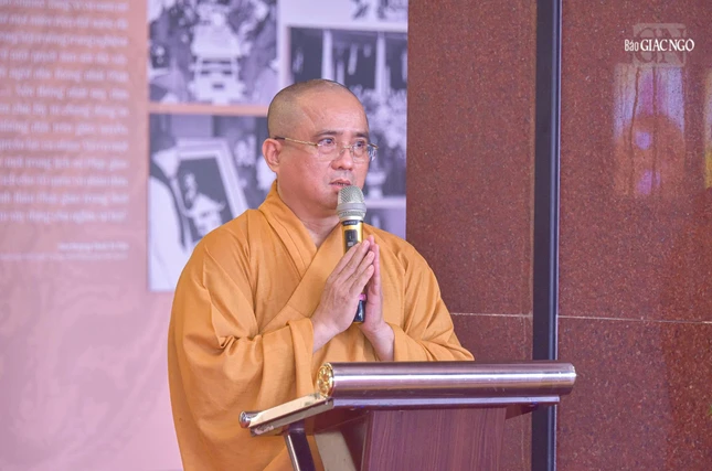 Thượng tọa Thích Tâm Hải phát biểu khai mạc