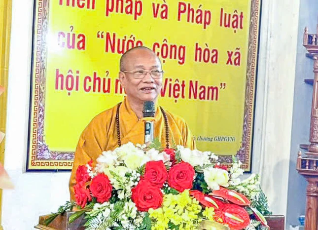 Hòa thượng Thích Quảng Hà phát biểu chỉ đạo Hòa thượng Thích Quảng Hà phát biểu chỉ đạo