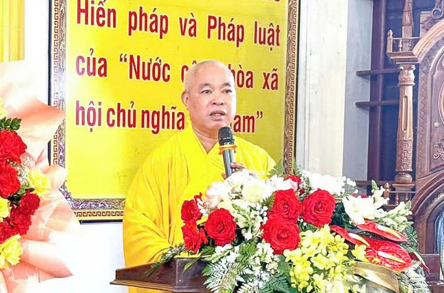 Hòa thượng Thích Tâm Thiệu phát biểu khai mạc Hòa thượng Thích Tâm Thiệu phát biểu khai mạc