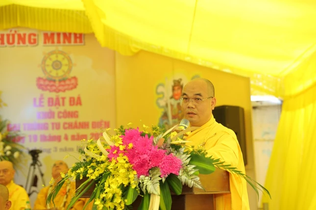 Đại đức Thích Đồng Nhiên phát biểu khai mạc