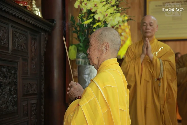 Trưởng lão Hòa thượng Thích Lưu Hòa, Thành viên Hội đồng Chứng minh dâng hương tưởng niệm