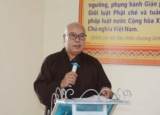 Thượng tọa Thích Đạo Không trình các kế hoạch