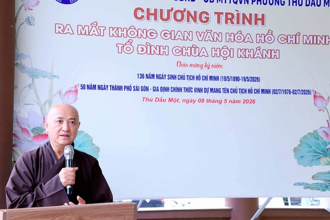 Hòa thượng Thích Huệ Thông phát biểu