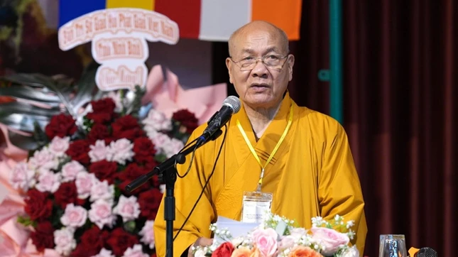 Hòa thượng Thích Quảng Tùng phát biểu khai mạc