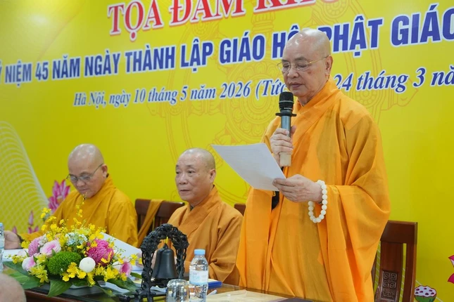 Hòa thượng Thích Huệ Phước phát biểu khai mạc
