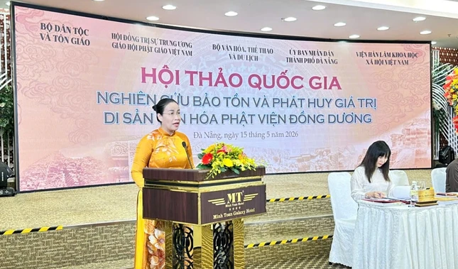 Phó Chủ tịch UBND TP.Đà Nẵng Nguyễn Thị Anh Thi phát biểu khai mạc - Ảnh: Liên Thảo