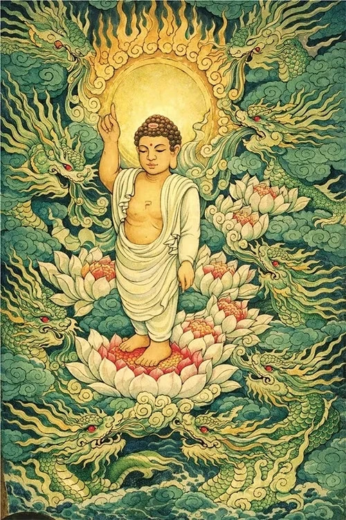Chín rồng Tắm Phật - Họa sĩ, Đại đức Thích Từ Quảng