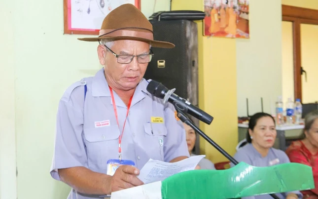 Huynh trưởng cấp Tấn Tâm Thường - Trần Khanh phát biểu khai mạc Huynh trưởng cấp Tấn Tâm Thường - Trần Khanh phát biểu khai mạc