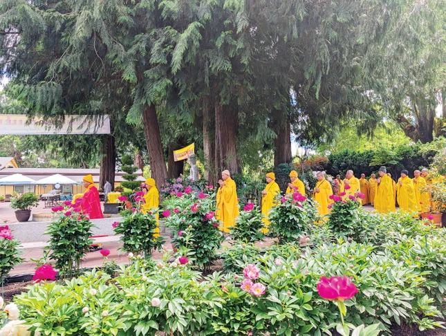 Đại lễ tổ chức trong không gian thiên nhiên ở ngôi chùa Việt Liên Hoa