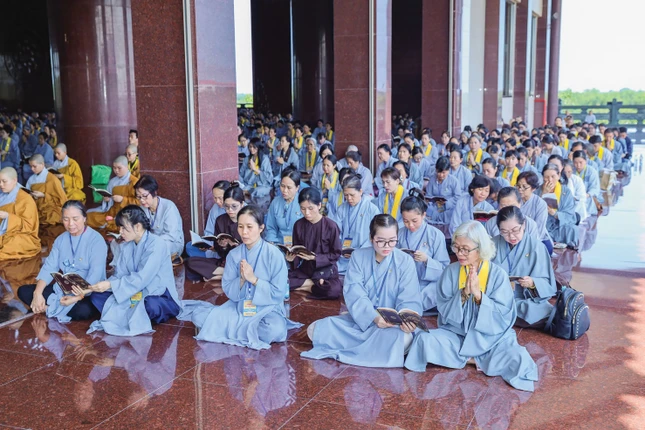Thời khóa tu học Ngày an lạc ở Học viện Phật giáo VN tại TP.HCM, ngày 7-6-2026