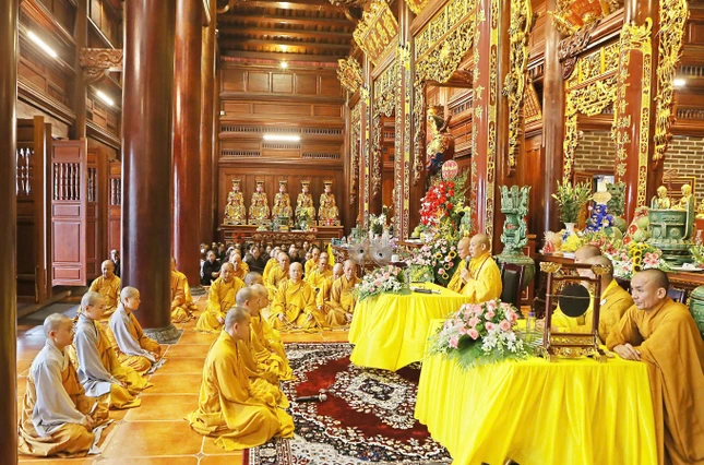 Lễ tạ pháp khóa An cư kiết hạ Phật lịch 2569 tại trường hạ chùa Phù Liễn - trụ sở Ban Trị sự GHPGVN tỉnh Thái Nguyên - Ảnh: Thánh Trí Lễ tạ pháp khóa An cư kiết hạ Phật lịch 2569 tại trường hạ chùa Phù Liễn - trụ sở Ban Trị sự GHPGVN tỉnh Thái Nguyên - Ảnh: Thánh Trí