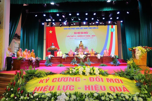 Phiên làm việc thứ nhất Đại hội đại biểu Phật giáo tỉnh Sơn La, nhiệm kỳ 2026-2031