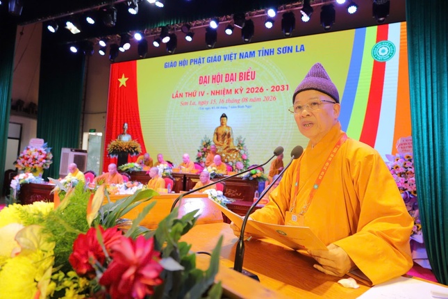 Hòa thượng Thích Thanh Quyết phát biểu khai mạc