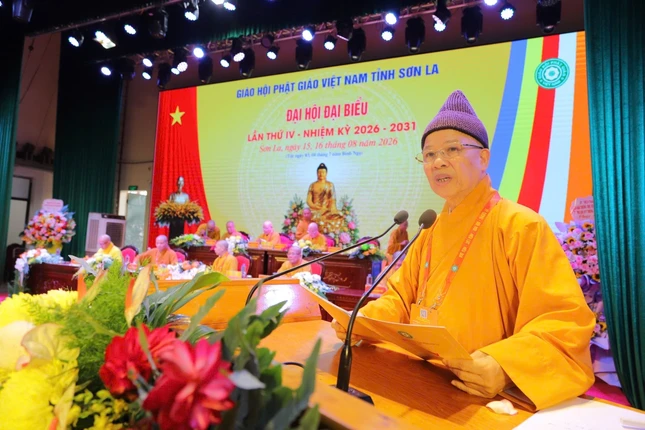 Hòa thượng Thích Thanh Quyết phát biểu khai mạc