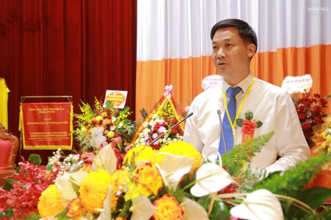 Ông Nguyễn Văn Công phát biểu tại đại hội