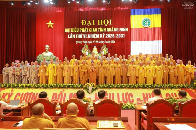Đại hội đại biểu Phật giáo tỉnh Quảng Ninh nhiệm kỳ 2026-2031 thành tựu viên mãn