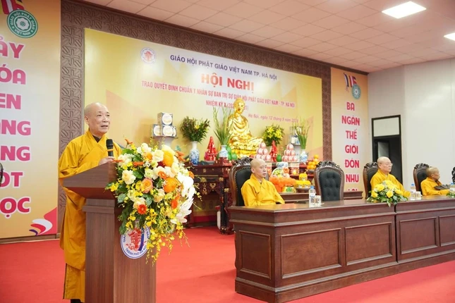 Hòa thượng Thích Bảo Nghiêm phát biểu