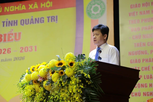 Ông Lê Văn Bảo phát biểu chúc mừng