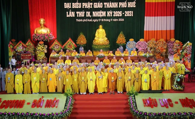 Tân Ban Trị sự GHPGVN TP.Huế, nhiệm kỳ 2026-2031 ra mắt đại hội