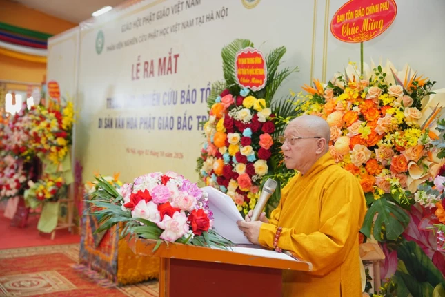 Hòa thượng Thích Gia Quang phát biểu Hòa thượng Thích Gia Quang phát biểu