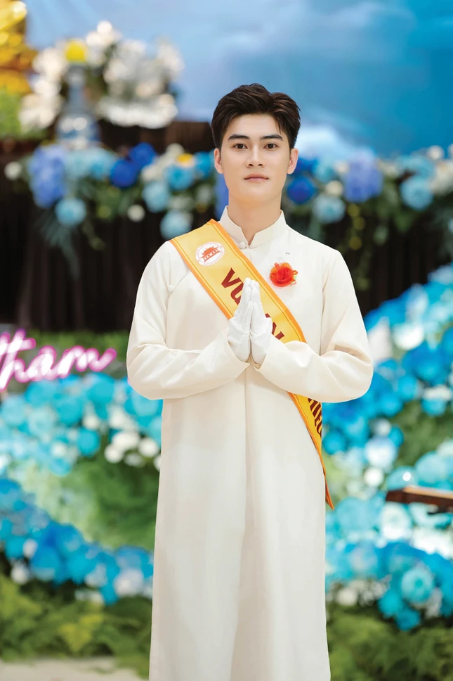 Nguyễn Thanh Nghiêm trong một lần dự lễ Vu lan