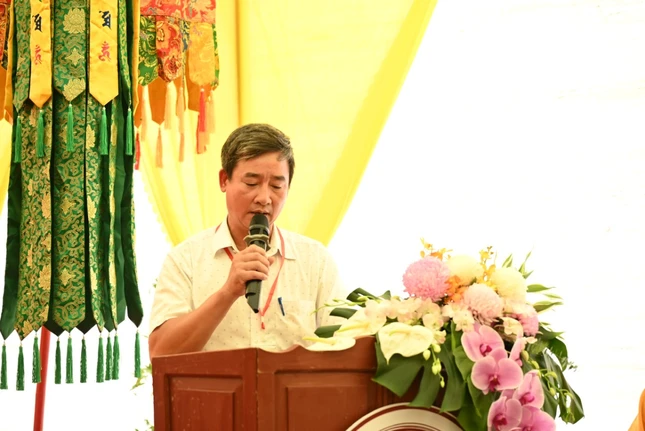 Ông Nguyễn Văn Sáng phát biểu