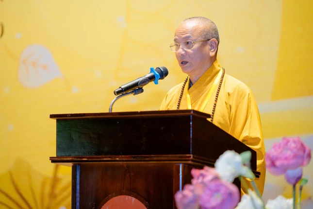 Hòa thượng Thích Quảng Hà phát biểu chào mừng Hòa thượng Thích Quảng Hà phát biểu chào mừng