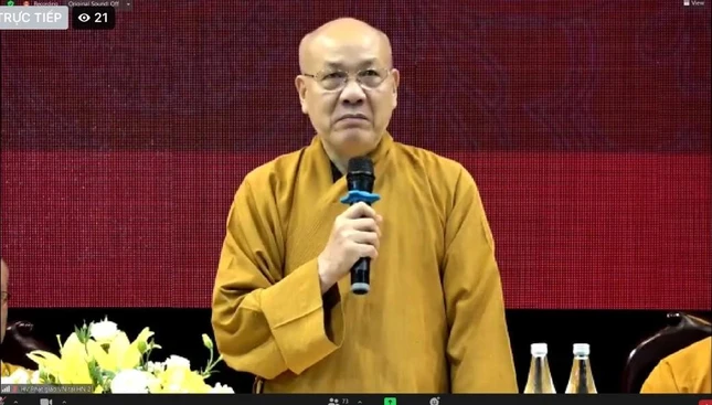 Hòa thượng Thích Quảng Tùng phát biểu Hòa thượng Thích Quảng Tùng phát biểu